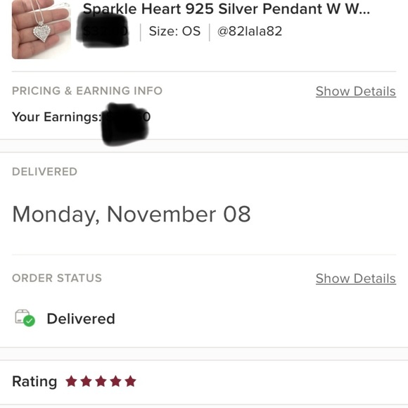 Heart Of The Deal 925 Silver Pendant W White Sapphire - Picture 10 of 15